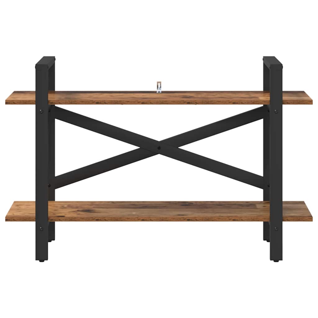 Vintage Wood Bookshelf 100 x 33.5 x 64 cm Particleboard