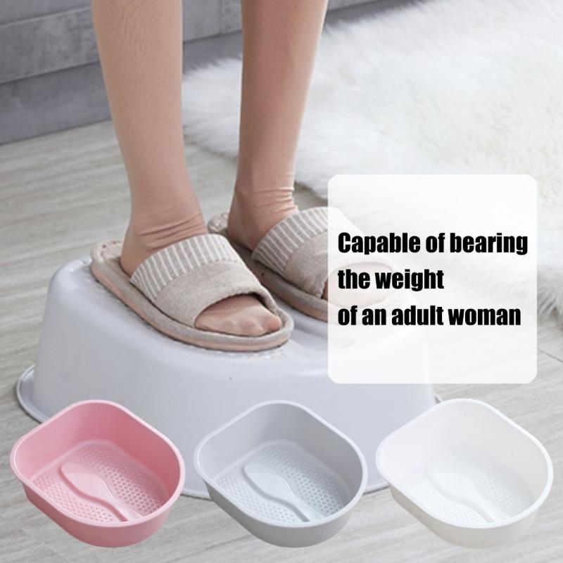 Soft Plastic Foot Bath Basins Ergonomic AntiSkid Texture Foot Bath Tub Ideal For Elderly Kids Family Easy To Clean