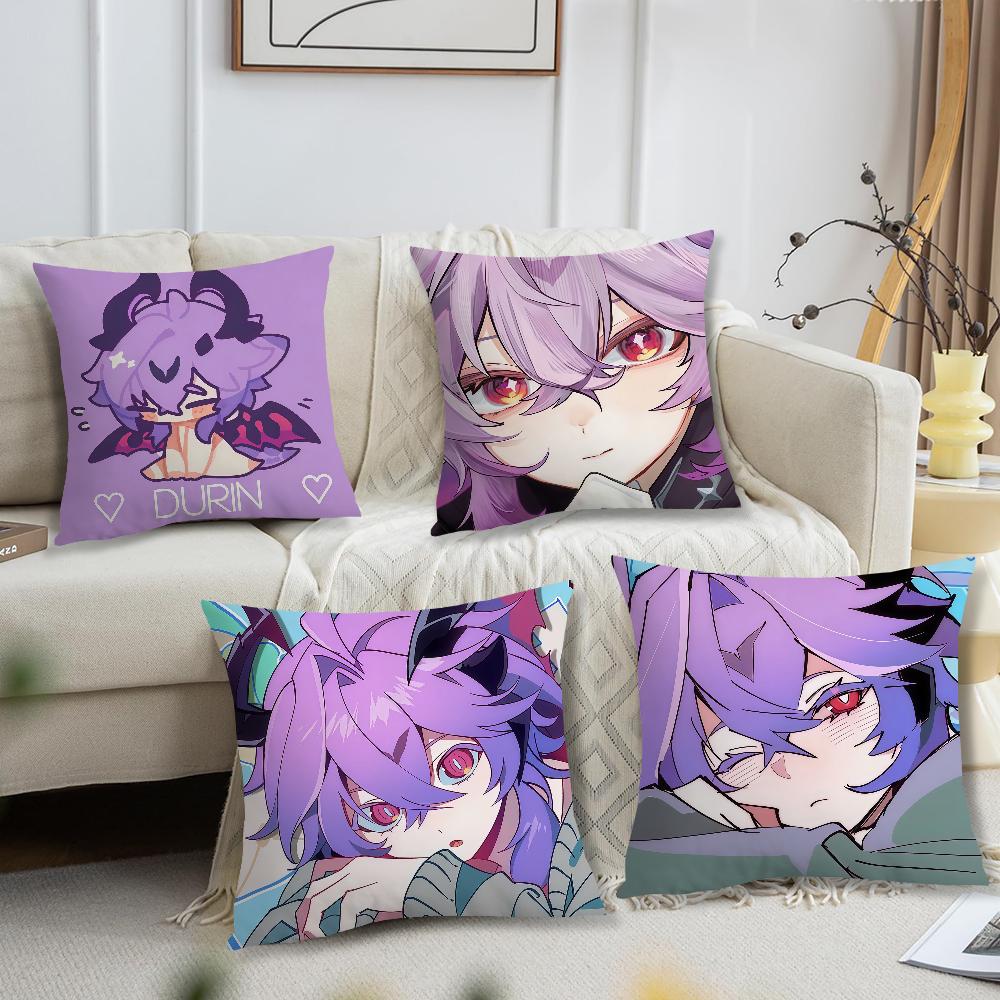 DDurin game Genshin Impact cute cushion cover For Pillow Printing Sofa Decoration Home Car Room Coffee Office Nordic Simplicity