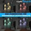 LightTouch RGB Cabinet Lights Color 5 Pieces Wireless LED Light Tap Click