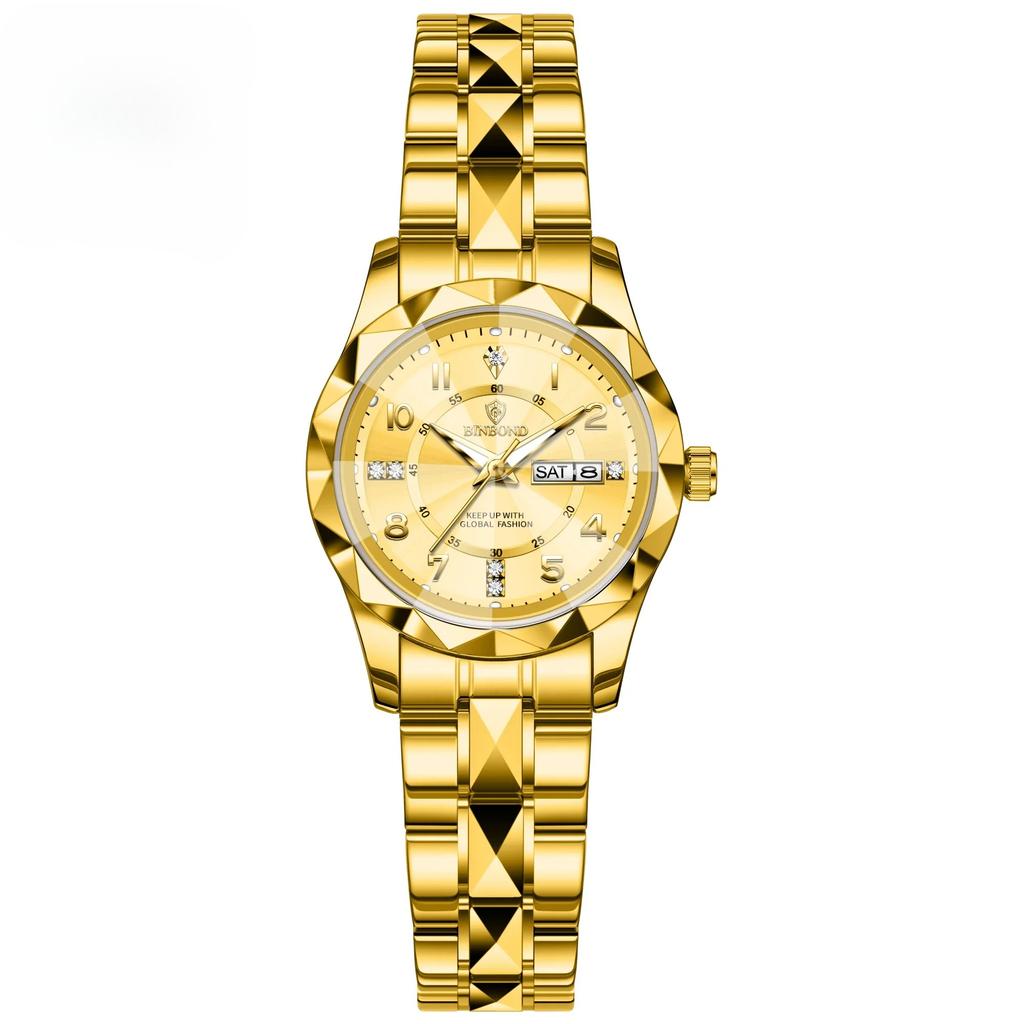 B6632 Top Brand Luxury Fashion Business Womens Quartz Watches 30M Waterproof Week Date Clock Sport Womens Wristwatch