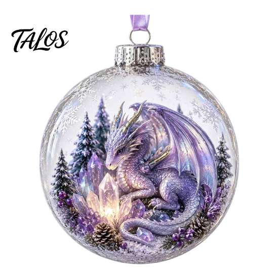 Garden Holiday Ornaments Glowing Christmas Story Ornament, Light-Up 3D Hanging Ball with Warm LED, Mini Decorative Spheres for Holidays Scene