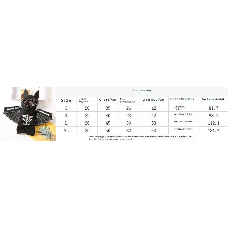 2026 New Pet Costume Halloween Bat Outfit for Small and Medium Dogs Funny Transformation Outfit Cat Standing Costume