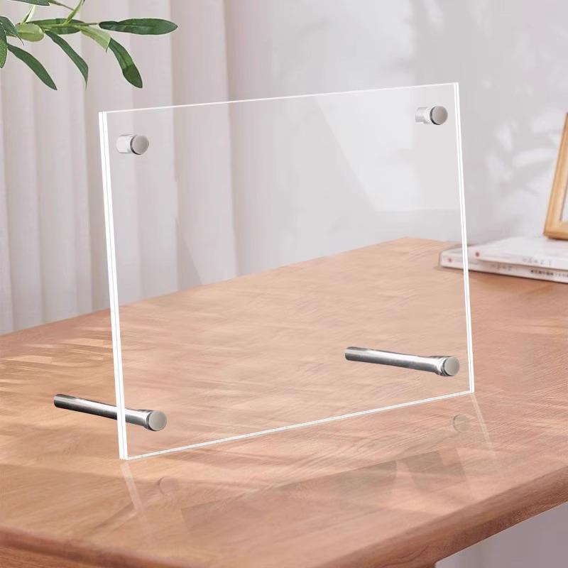 Clear Acrylic Stand for 5-8 Inch Photo, Postcard, Ticket, Tabletop Display