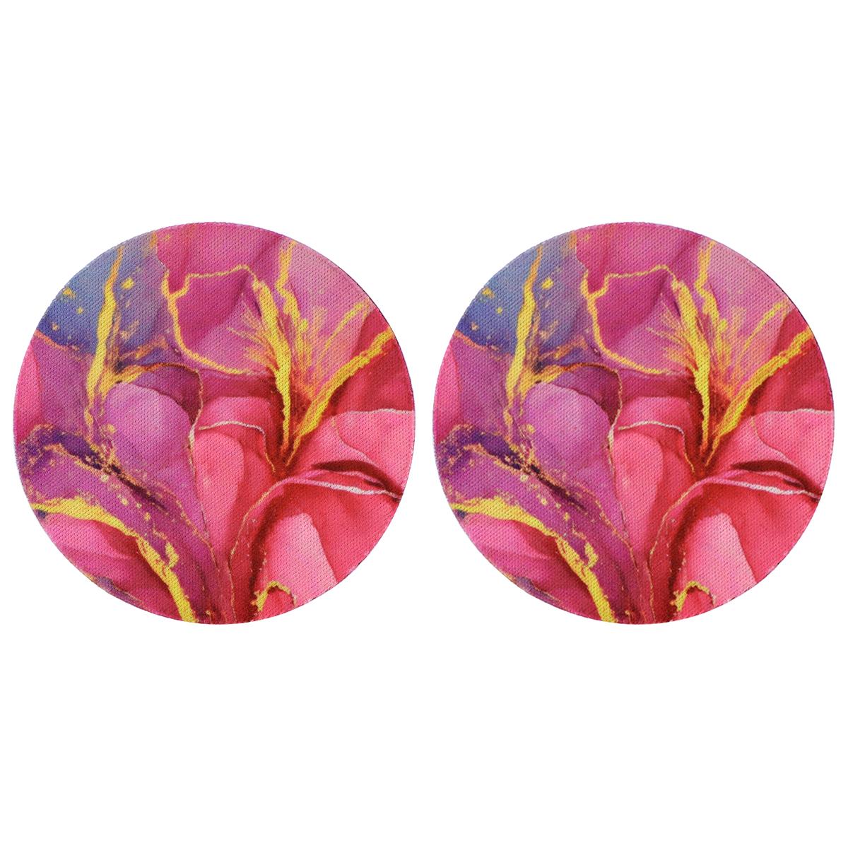 

Подставки под автомобиль с мраморным узором, резиновые противоскользящие коврики с изображением звездного неба, модные тканевые коврики для стаканов с водой, кухонные принадлежности, два предмета в наборе