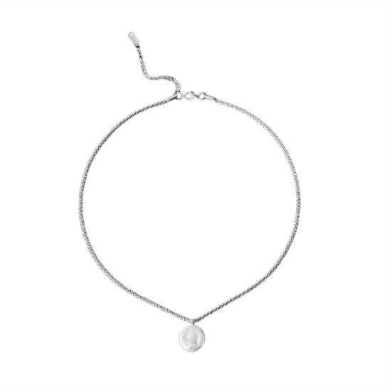 Women Necklace Faux Pearl Charm Adjustable Length Pendant Necklace Lightweight Exquisite Design Necklace Jewelry Gift