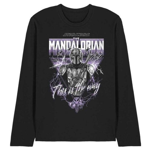 Star Wars: The Mandalorian Unisex Adult This Is The Way Heavy Metal Long-Sleeved T-Shirt