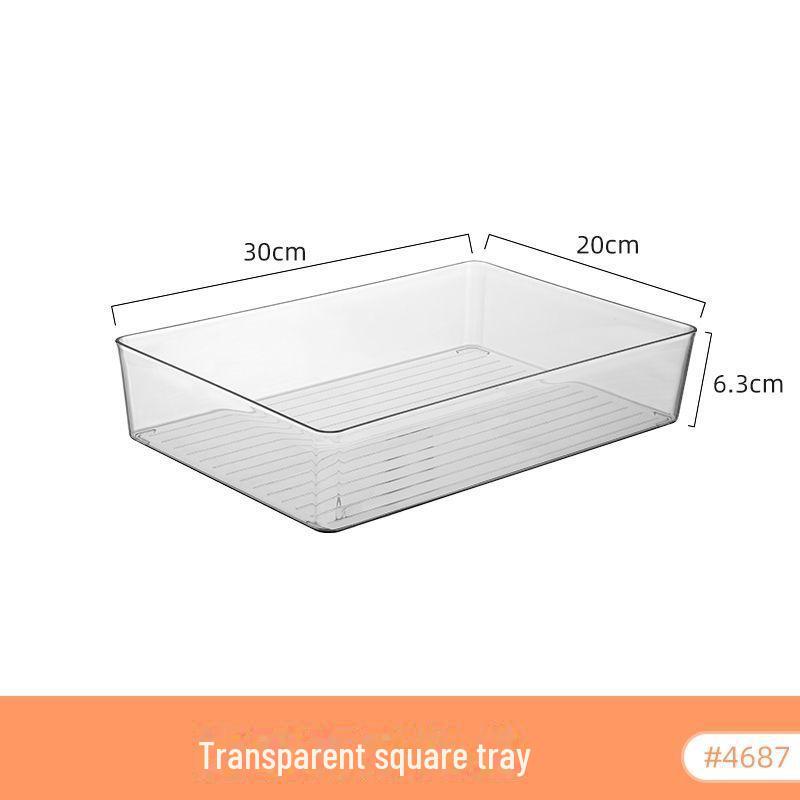 Clear Lid Cosmetic & Stationery Organizer: Narrow Drawer Box for Lipstick, Sundries, Eyebrow Brush, with Cover