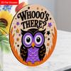 Funny Wooden Sign with Adorable Owls Pattern, Unique Decorative Plaques & Signs for Front Door, Wall Hanging Decor, Ideal Gift for Friend & Family