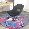 1pc Anime Cartoon Design Round Carpet - Festival Gift for Office Chair Mat, Non-Slip Rug Suitable for Home Decor, Living Room, Bedroom, Game Room, Dor