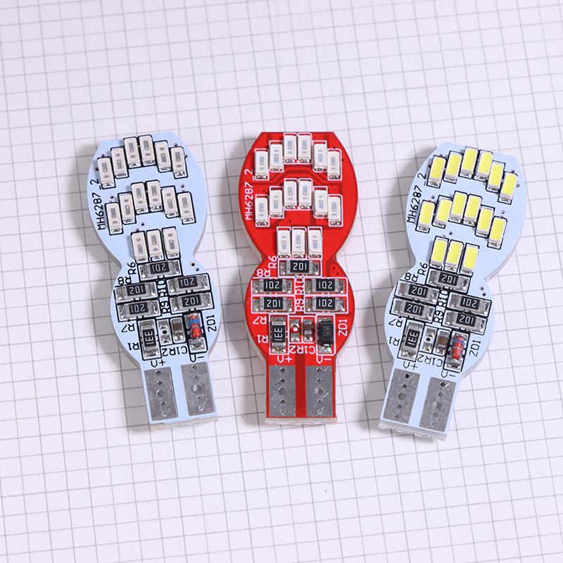 1Pc T10 Car Led Canbus W5W 4014 30Smd Auto Led Car Interior Light License Plate Dome Reading Lamps Clearance Light Rgb Blubs