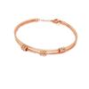 Purple Gold-Plated Rose Gold Color Gold Fashion Foreign Style Simple Small Waist Double-Layer Bracelet