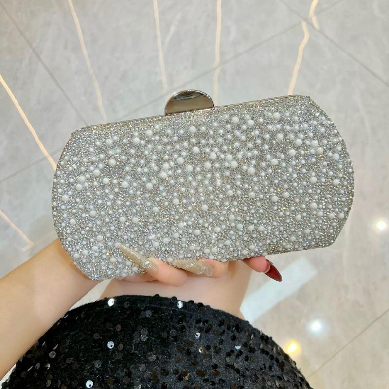 Модная Трендовая Вечерняя Сумка-Клатч, Банкетная Сумка-Клатч, Роскошная Легкая Жемчужная Сумка к Вечернему Платью, Сумка через Плечо