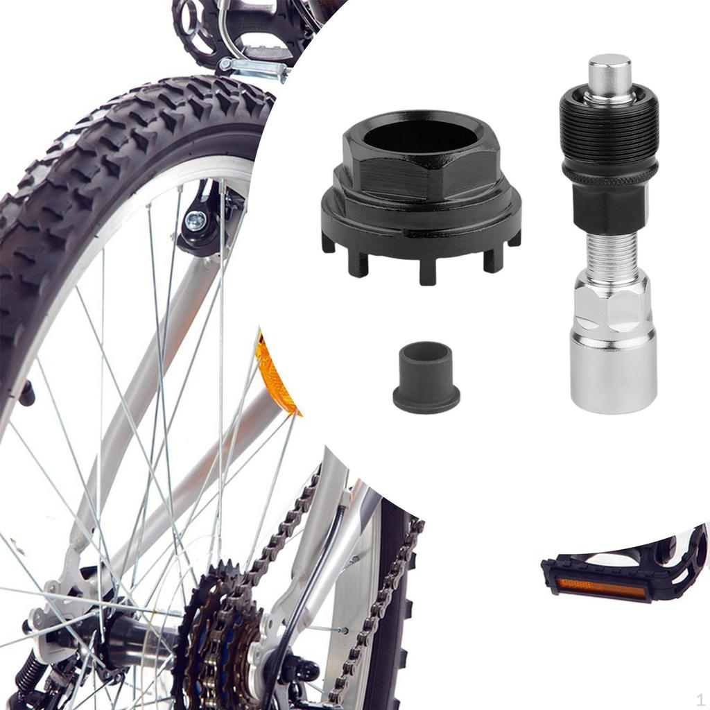 Bicycle BB Cup Removal Tool with Lockring Extractor for Bottom Bracket
