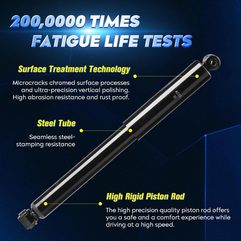 Rear Strut Shock Absorber for Chevy Equinox 2005-2017, GMC Terrain 2010-2017, Saturn Vue 2002-2010, Suzuki XL-7 2007-2009, Replace 343433, Left &