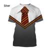 Tricou 3D cu papion fals costum vară bărbați tricou gentleman retro costum cravată imprimat tricou bărbați