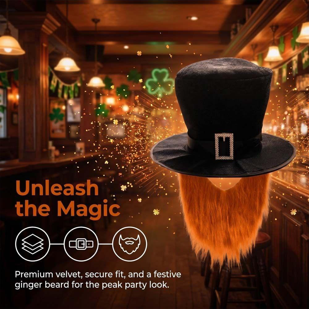 Adorable Formal Costume Hat Dress Up Black Magician Hat Cosplay Outfit Black Top Hat Theme Party