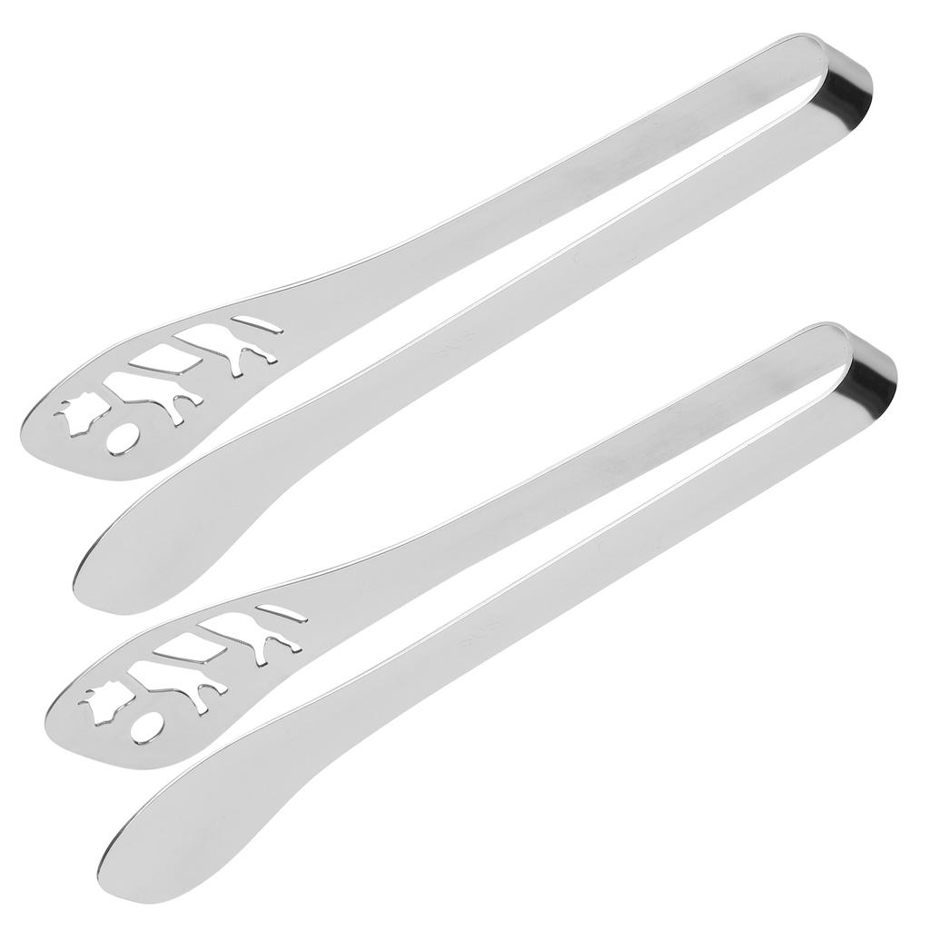 2Pcs Food Tongs Thickened Anti Scalding 304 Stainless Steel Steak BBQ Baking Clip