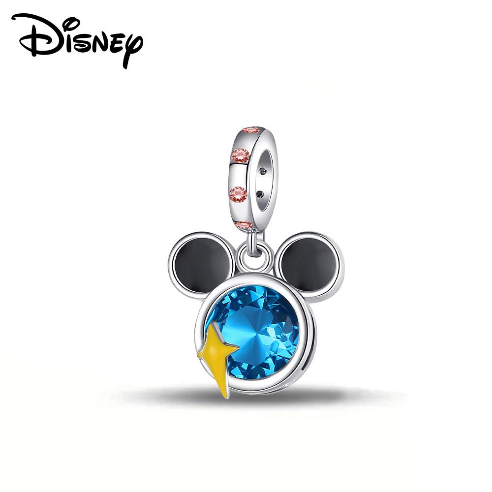 Disney 925 Silber Winnie Puuh Kürbiswagen und Minnie Anhänger Perlen Geeignet für DIY Armband Kann an Familie und Freunde verschenkt werden