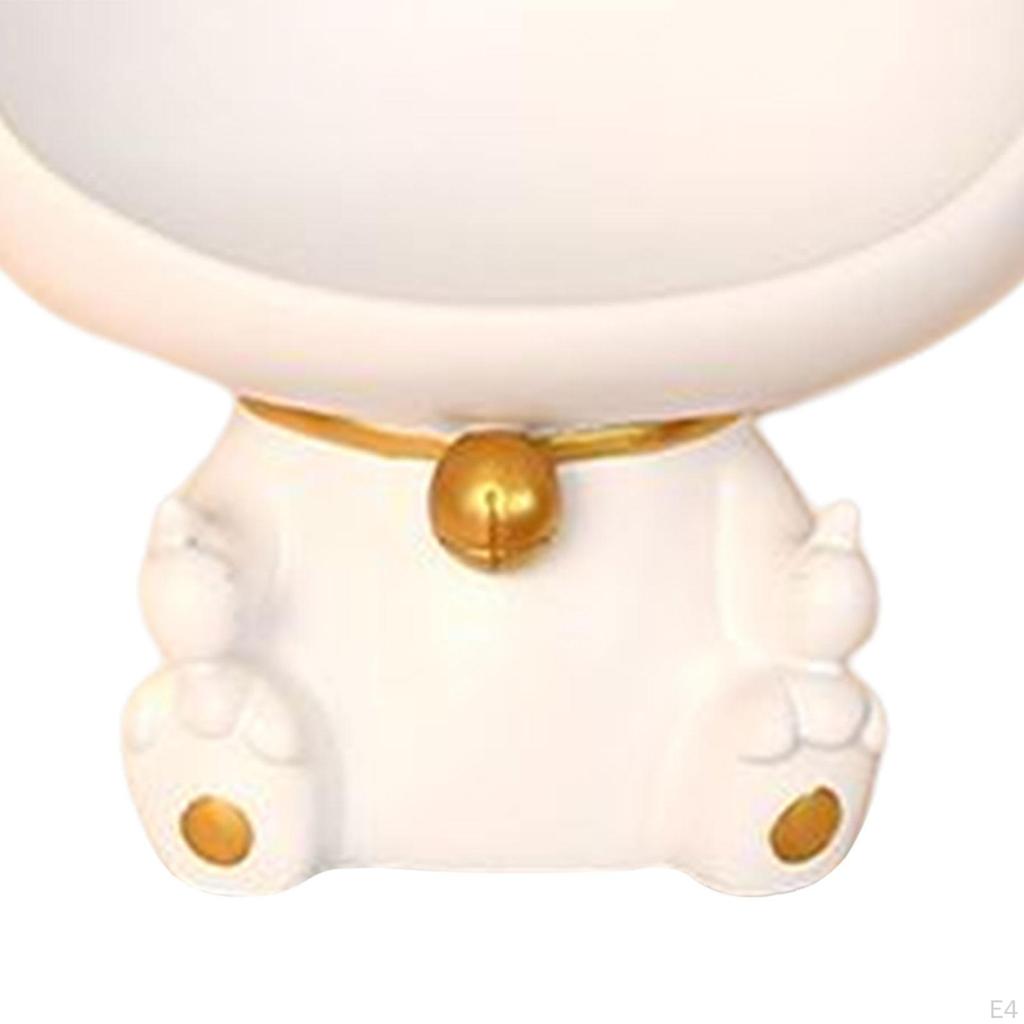 Cat Figurine Storage Box Desk Organizer Candy Nordic Statue of ,