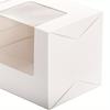 20pcs White Gift Boxes with Clear Window Perfect for Cupcakes Mugs & Wedding Favors Jewelry Making Display & Packaging Supplies