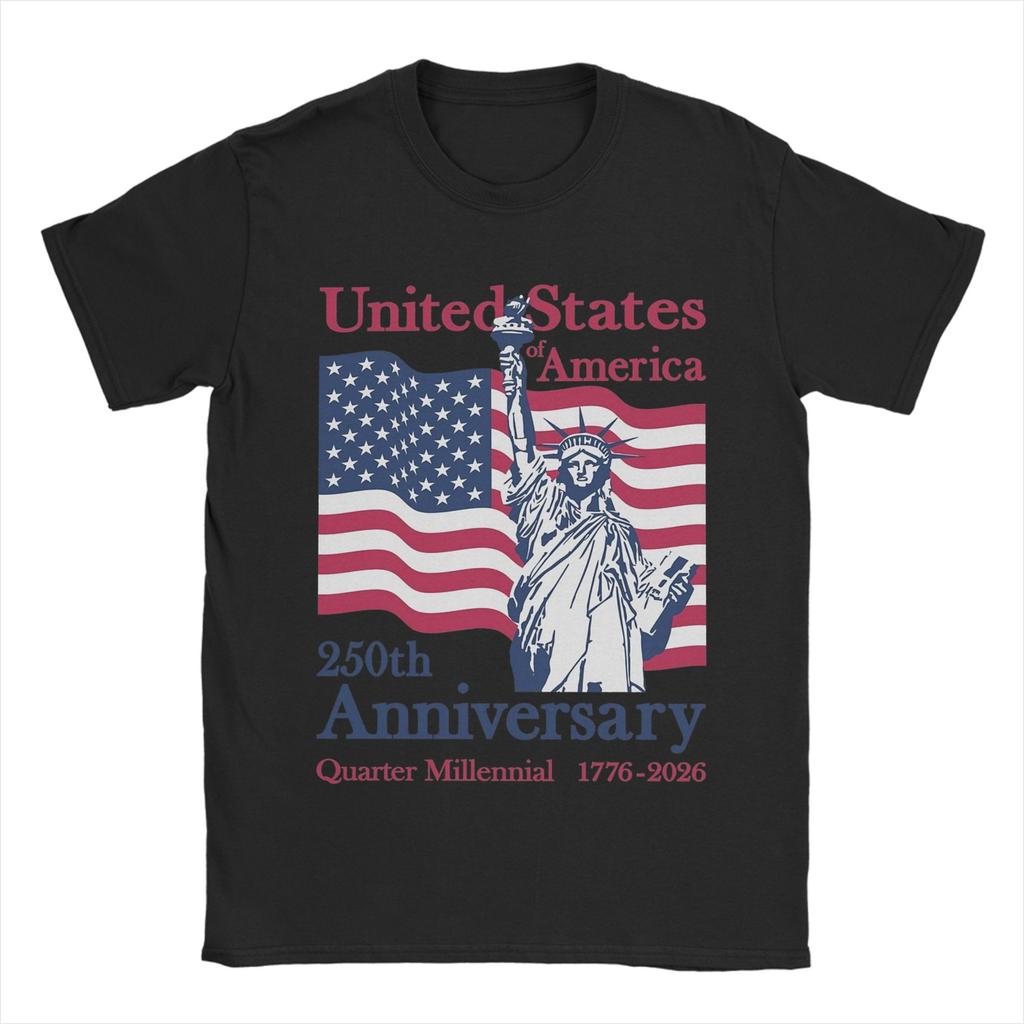Unisex Women 250 Years American Anniversary Shirt 100 Cotton Graphic Printed TShirt  Clothing Outfits