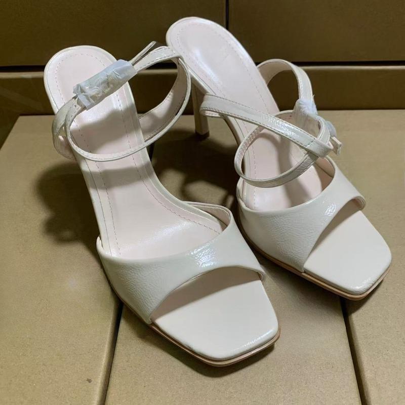 Elegant White super High Heels Women Modern Sandals Open Toe Design Ankle Strap Office Lady Slingbacks Brand Summer Female Shoes