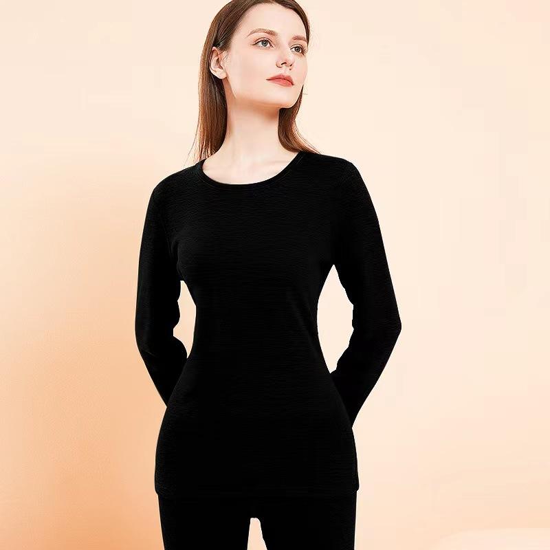 1 Set(shirt+pants) Cashmere Couples Sexy Seamless Stretch Thermal Underwear Sets Unisex Thin Slim Long Johns