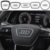 Car Steering Wheel Center Emblem Logo Stickers Trim Frame Decor Ring Cover For A3 A4 A5 A6L A4L A8 Q5 Q3 Q7 Q8 Accessories