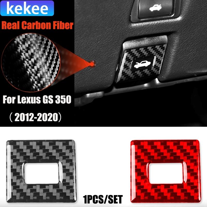 Carbon Fiber Car Accessories Front Hood Switch Decorative Panel Modified Interior Trim Cover Sticker For Lexus GS 350 2012-