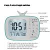 TV Shape Digital Display Alarm Clock With Thermometer and Calendar for Student Bedroom
