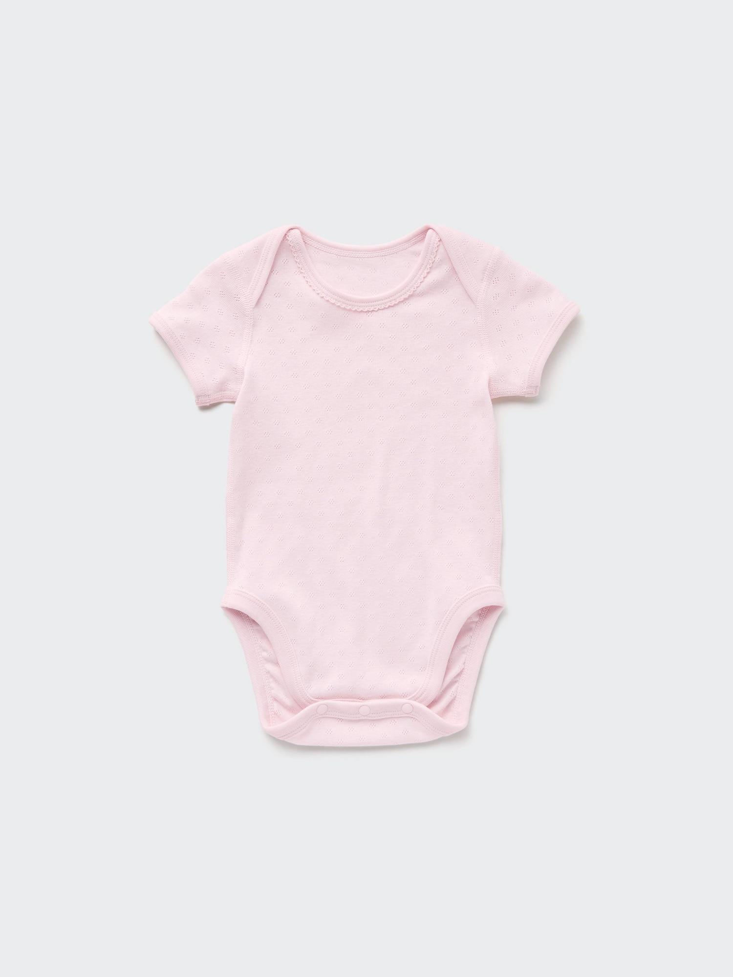 

БОДИ UNIQLO ЯПОНИЯ С КОРОТКИМ РУКАВОМ POINTAIL 10 PINK/90