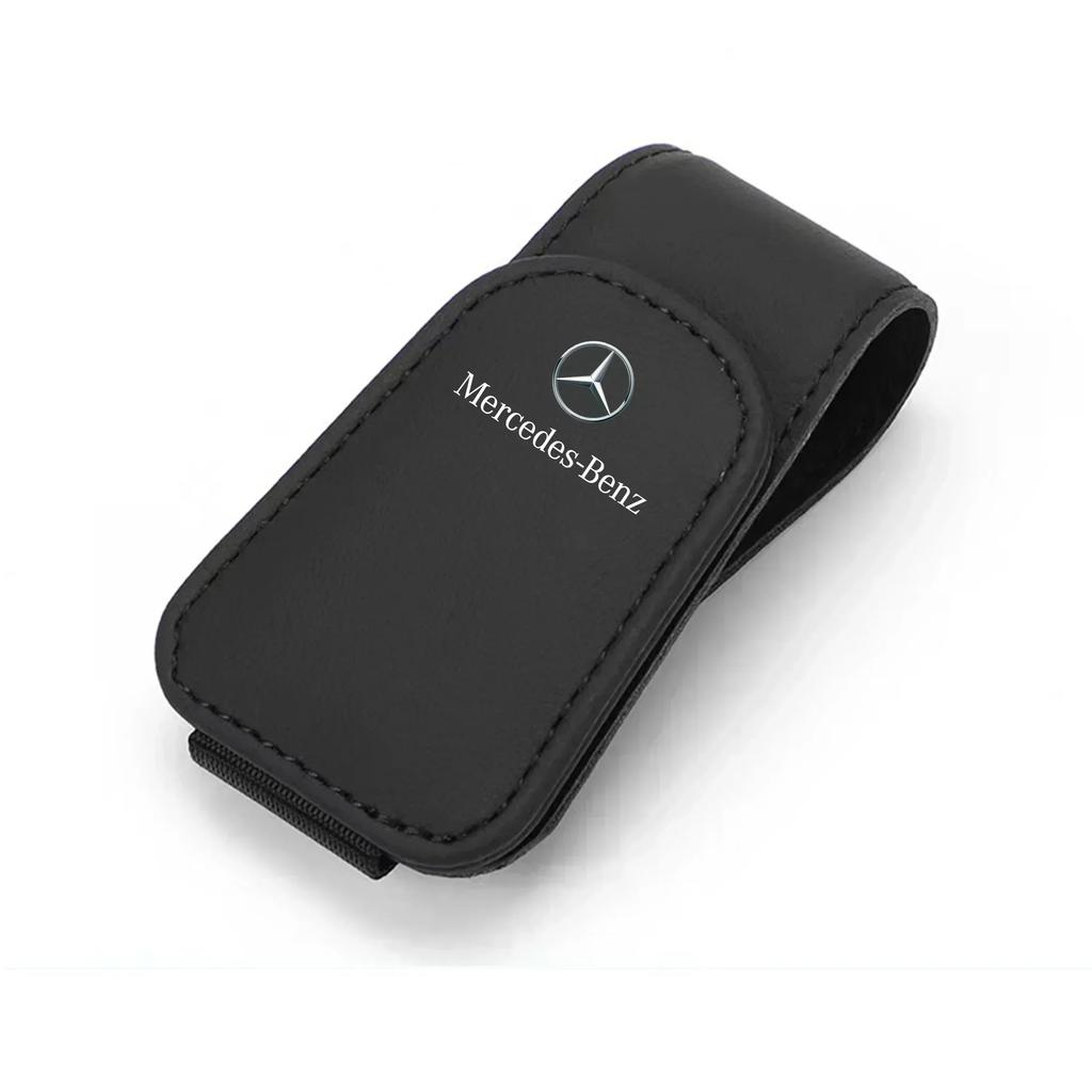 SFL1 Car Glasses Clip Sunglasses Ticket ID Holder For Mercedes Benz W117 W176 W177 W205 204 W213 W253 W156 W218 W166 CLA GLC AMG
