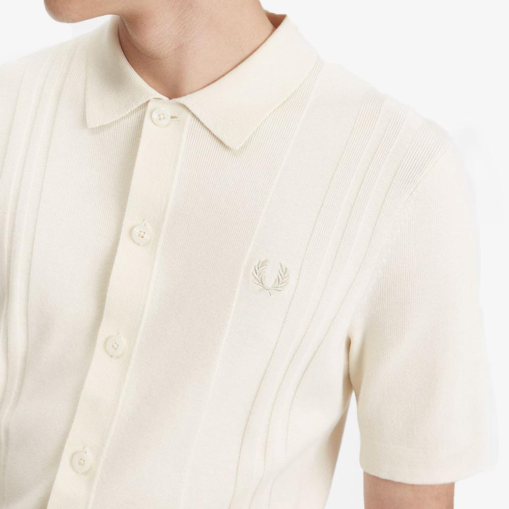 Fred Perry [Sharp] Button-Through Knit Shirt (560) Afpm2415524-560