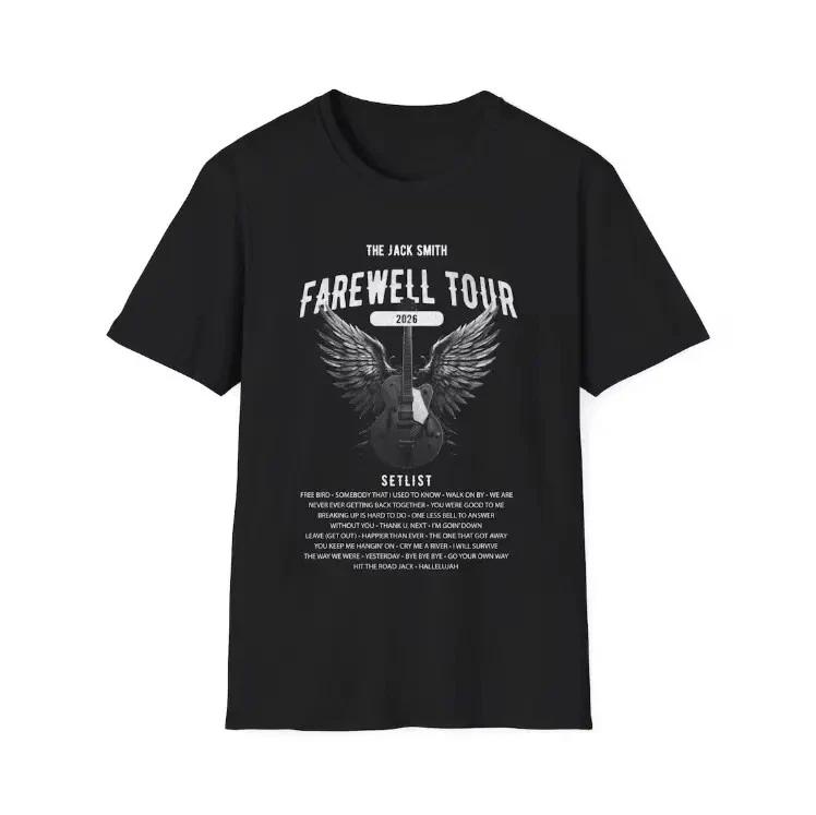 Personalized Retirement FAREWELL TOUR T- Shirt, Funny Music-themed Softstyle Tee