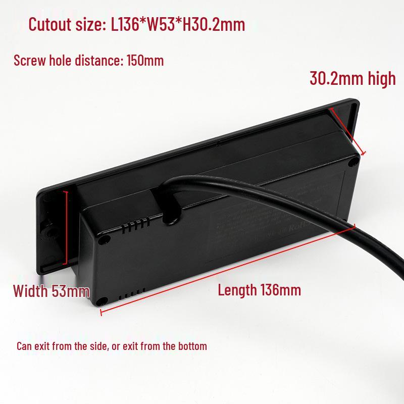 13A UK Standard USB & USB-C Fast Charge Desktop Power Strip with PD