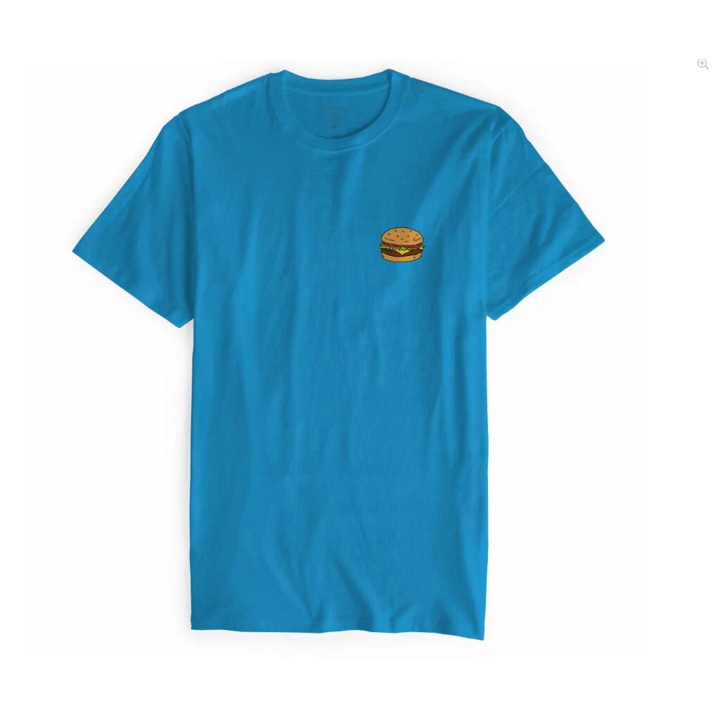 Habitat Skateboards Mens T-Shirt Bobs Burgers Expanded Burger Turquoise Blue M