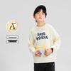 Zuo Xi Boys' Letter Print A-Class Cotton Long Sleeve T-Shirt