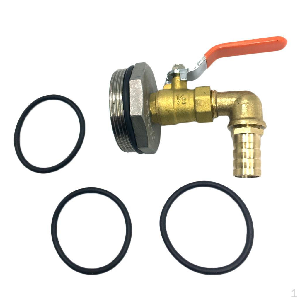 

58mm Ton Barrel Valve Copper For 200/210L 50-gallon 90 Degree