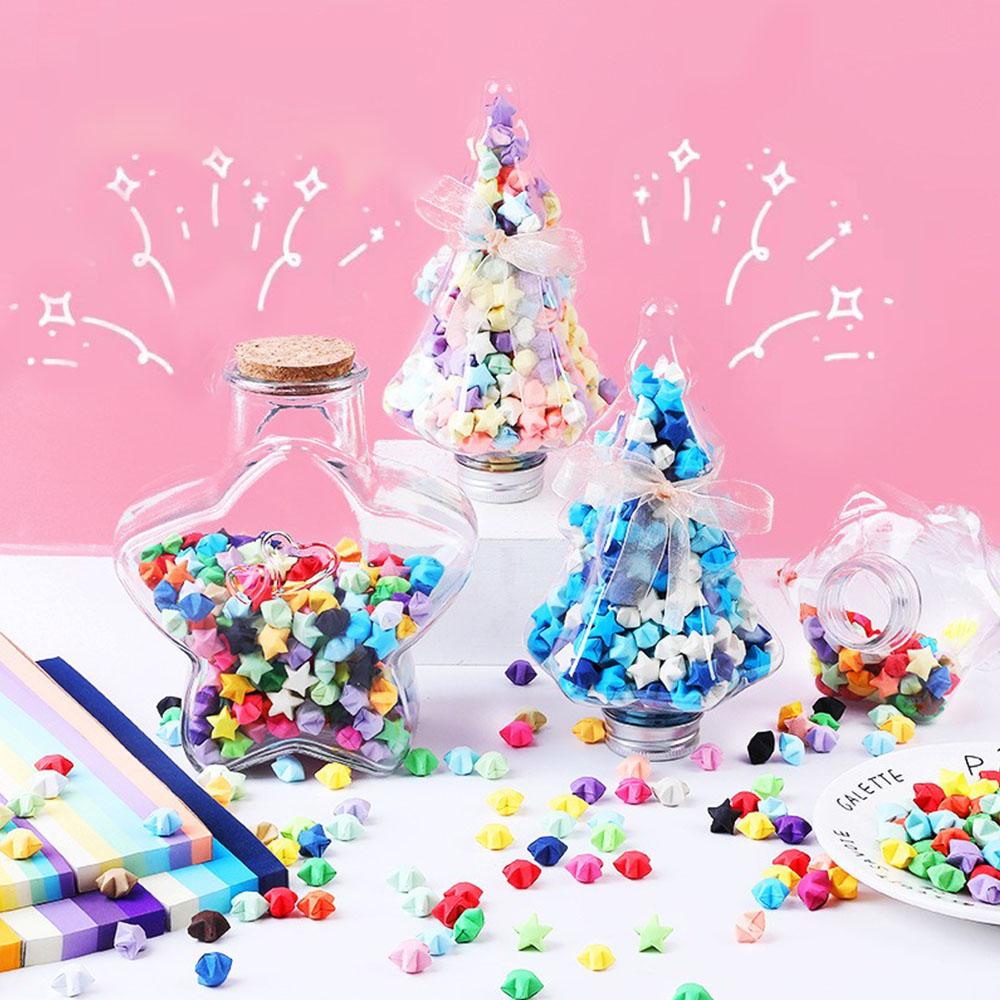 540Sheet Origami Stars Paper Strips 27Colors Folding Papers Colorful Double Sided Lucky Star DIY Craft Hand Arts Make Home Decor