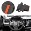 Car Accessories Steering Wheel Suede Leather Cover Black-red Line with Red Strip For Volvo S60 V60 XC60 XC90 S90 V90 2017-