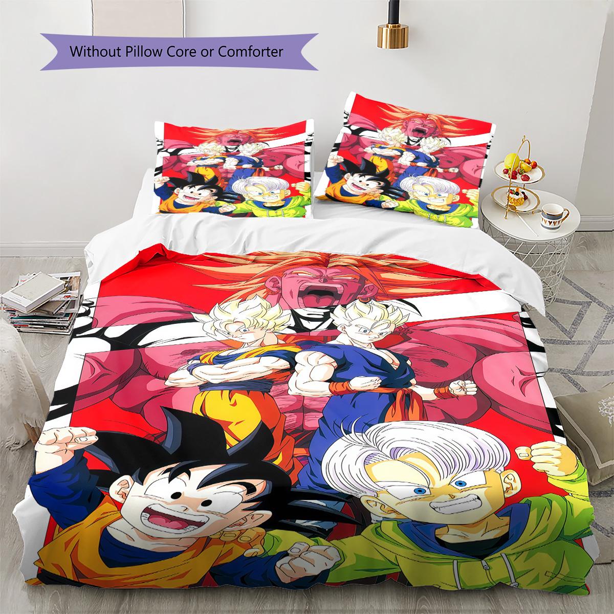 

Dragon Ball Force Bedding Set Soft Duvet Cover with Pillowcases Lightweight 135x200cm