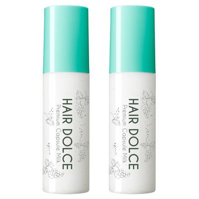 HAIR DOLCE Premium Capsule Treatment for Moisturizing and Chardonnay Scent of Milk, 100mL, Leave-in Color-Damaged Hair, Shiny, (Set 2)