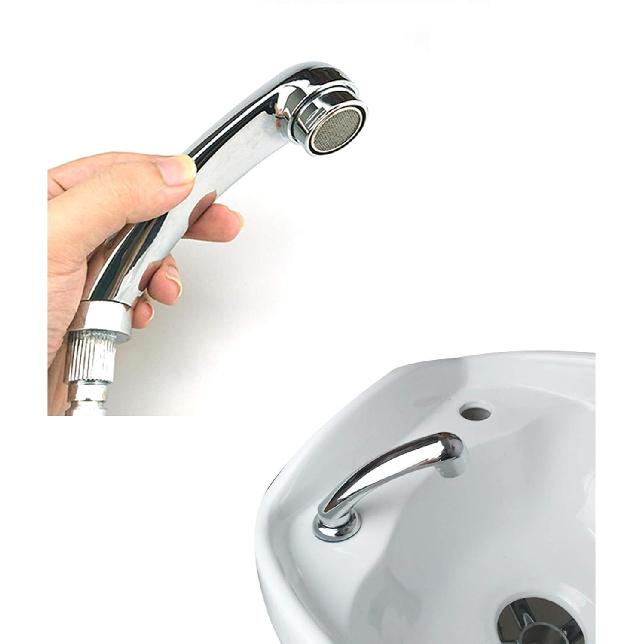 Salon Shampoo Bowl Spray Head, Handheld Sprayer Head and Hose for Shampoo Bed Chair, Hair Wash Basin Faucet Shower Head Hose, Sink Replacement Part