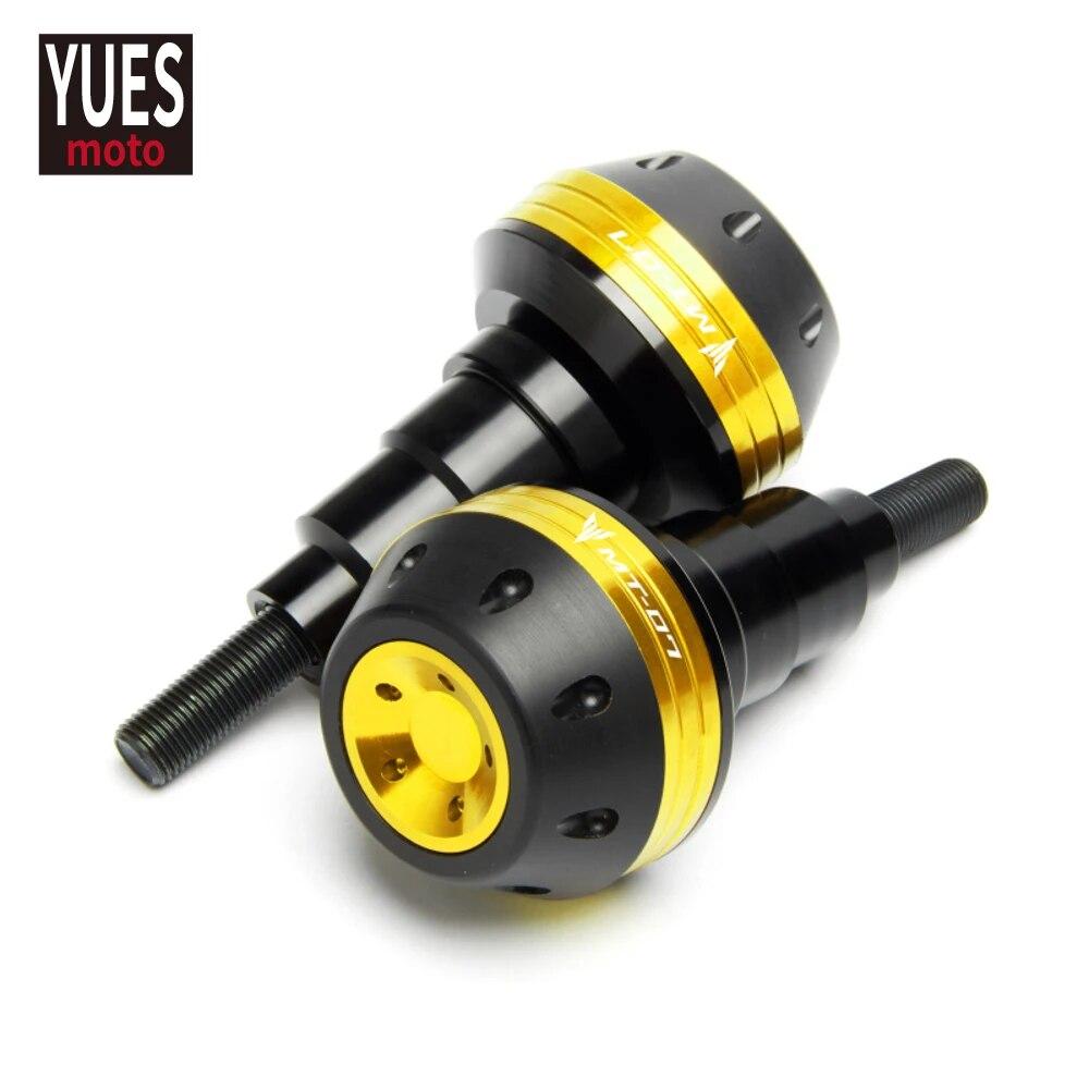 Motorcycle Accessories CNC Frame Sliders Crash Pad Falling Protector Guard For Yamaha MT07 MT 07 2015-