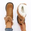 Fashion Comemore Women's Winter Warm Plush Snow Boots Fluffy Platform Ankle Boots Woman Thick Sole Casual Outdoor Cotton Padded Shoes