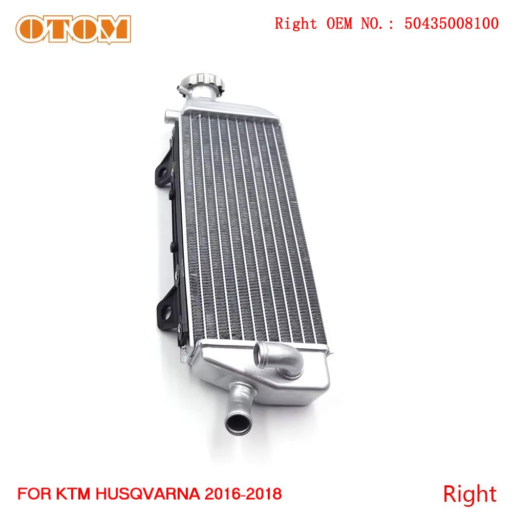 Motorcycle Aluminum Racing Radiator Water Tank Cooler For KTM HUSQVARNA SX125 SXF250 XC250 SX250 FC250 FX350 TC250 TE150 2016-18