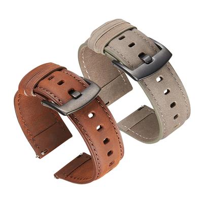 Strap For Fossil Gen 5 Gen5 Carlyle HR/Julianna/Garrett/Hybrid Smartwatch HR Band Crazy Horse Leather Watchband Bracelet Correa