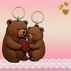1/2Pcs Bear Couple Keychain Set Hug Matching Keychain Car Backpack Key Holder Festive Party Accessory