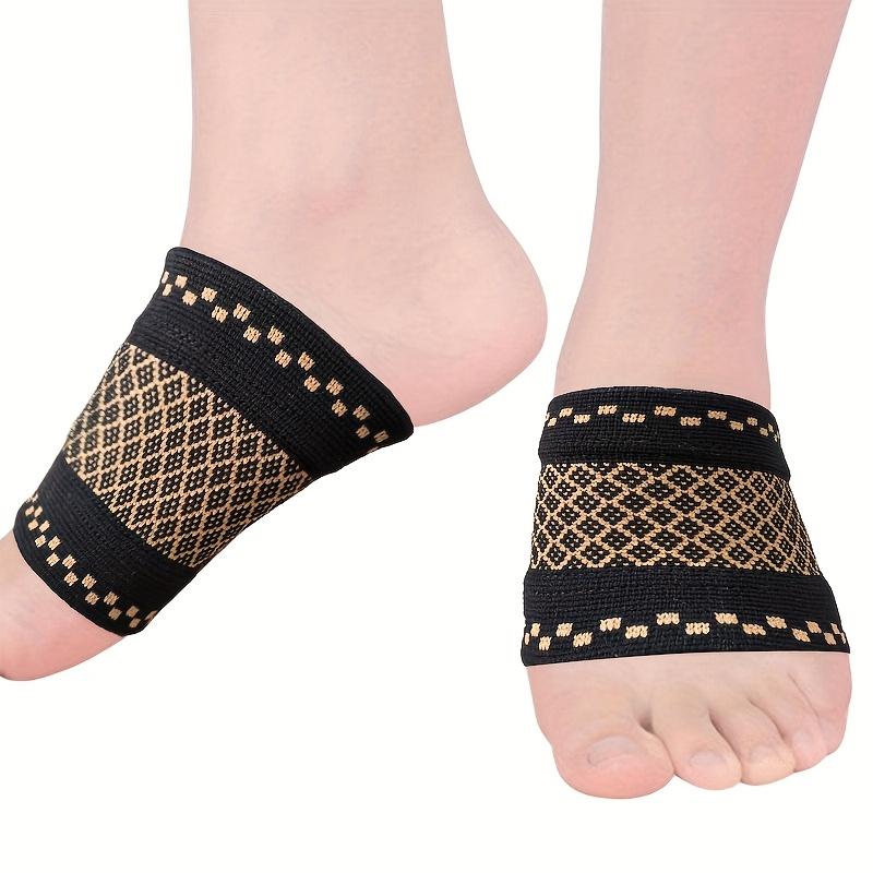 1 Pair Compression Copper Arch Support for Men Women 2 Half Socks Sleeve Compression Brace Arch Support Braces for Flat Feet